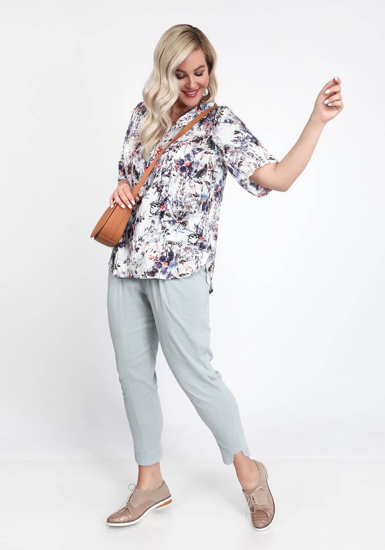 Блуза с фигурным низом шир.  750, рис. 3