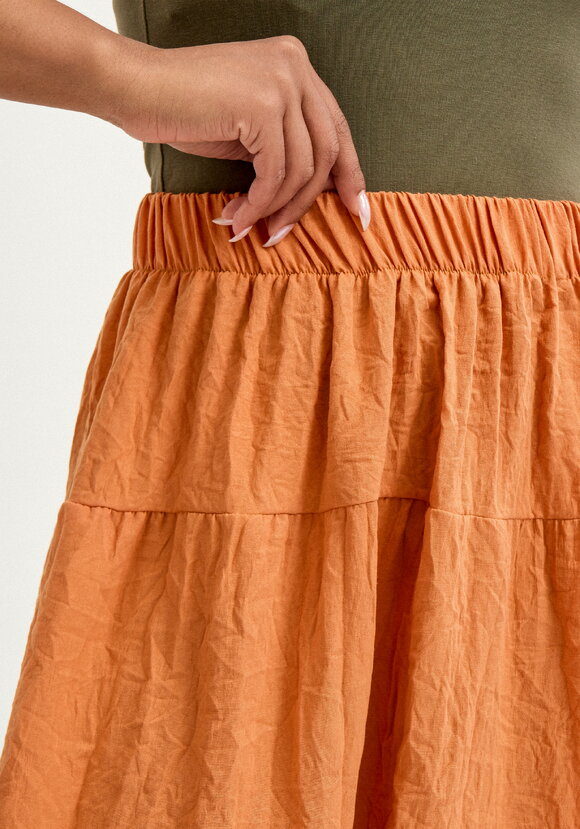 Юбка с ярусами на резинке шир.  580, рис. 12