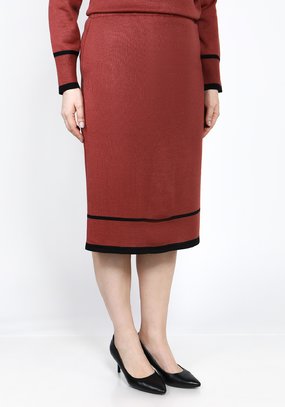 Юбка прямая на мягкой резинке