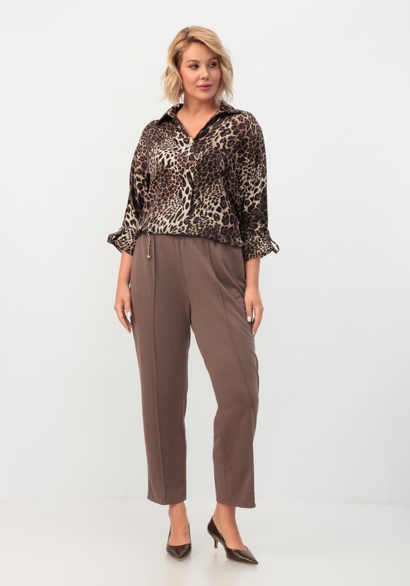 Брюки прямые на резинке по поясу шир.  580, рис. 2