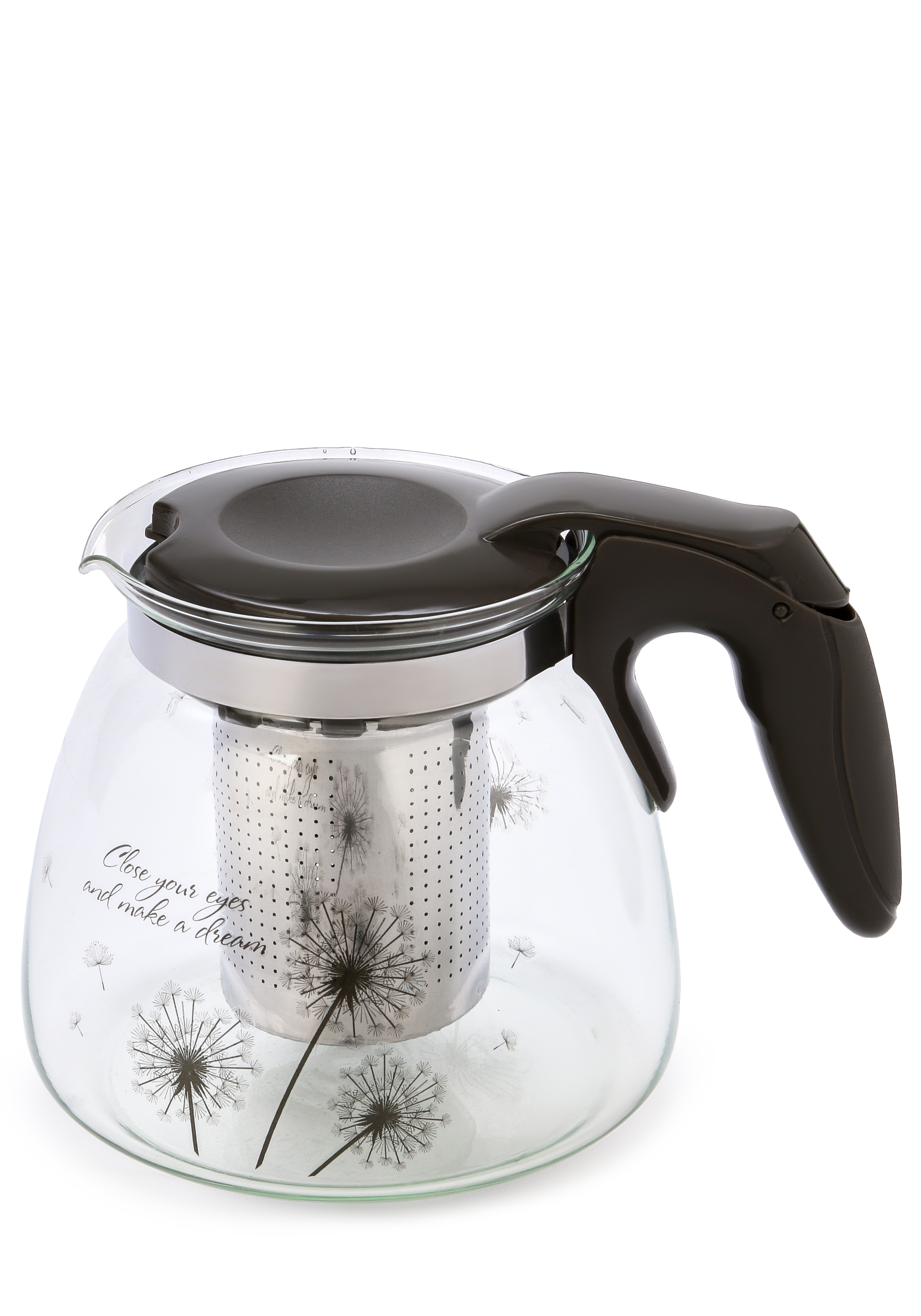 чайник заварочный ample 1000мл с фильтром attribute tea att210 Заварочный стеклянный чайник с фильтром