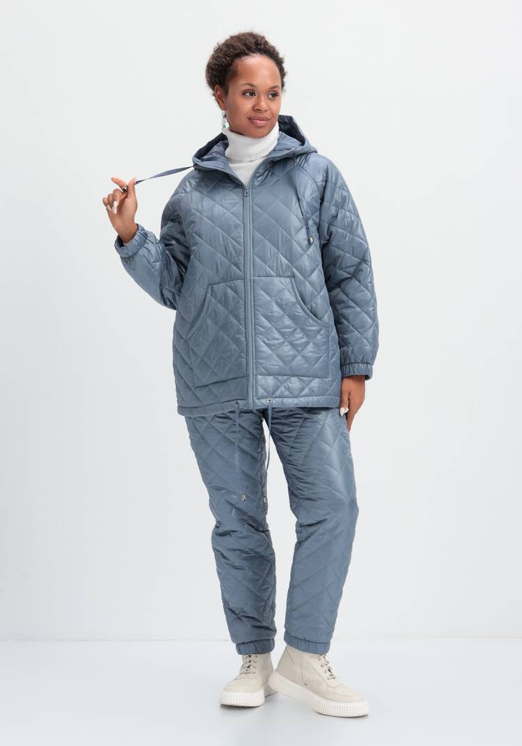 Куртка стёганая с капюшоном шир.  750, рис. 32