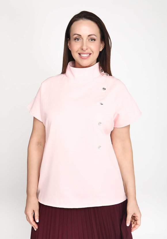 Топ с высоким воротом шир.  580, рис. 5