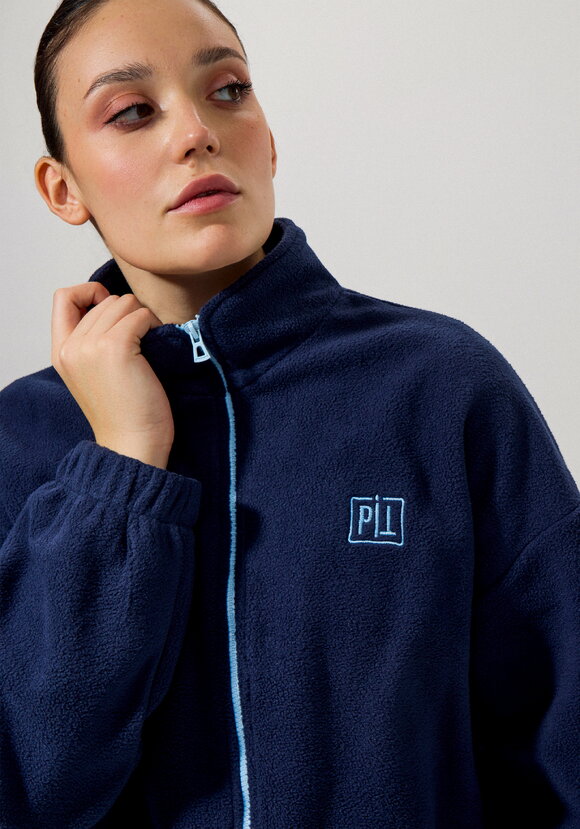 Толстовка из флиса с контрастной молнией шир.  580, рис. 11