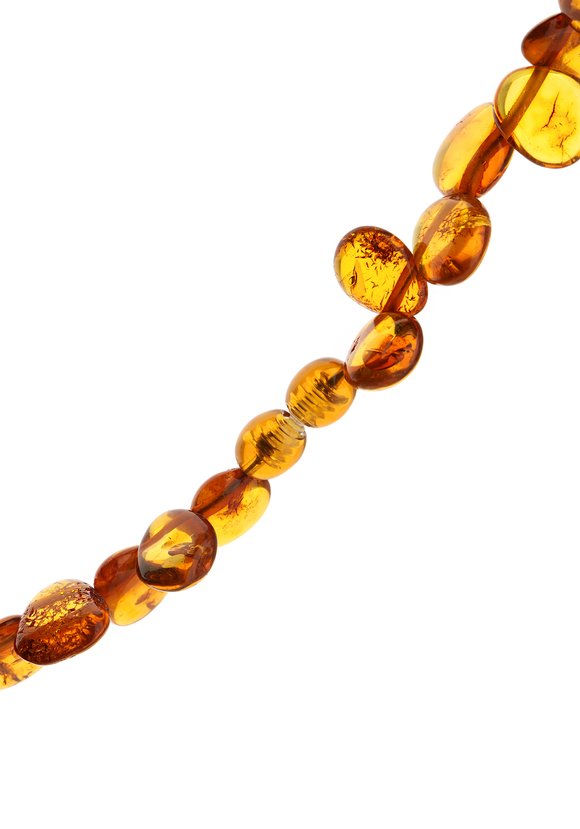 Бусы Янтарные лепестки шир.  580, рис. 3
