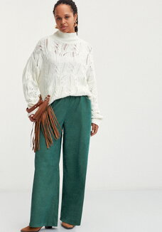 Брюки вельветовые широкие на резинке