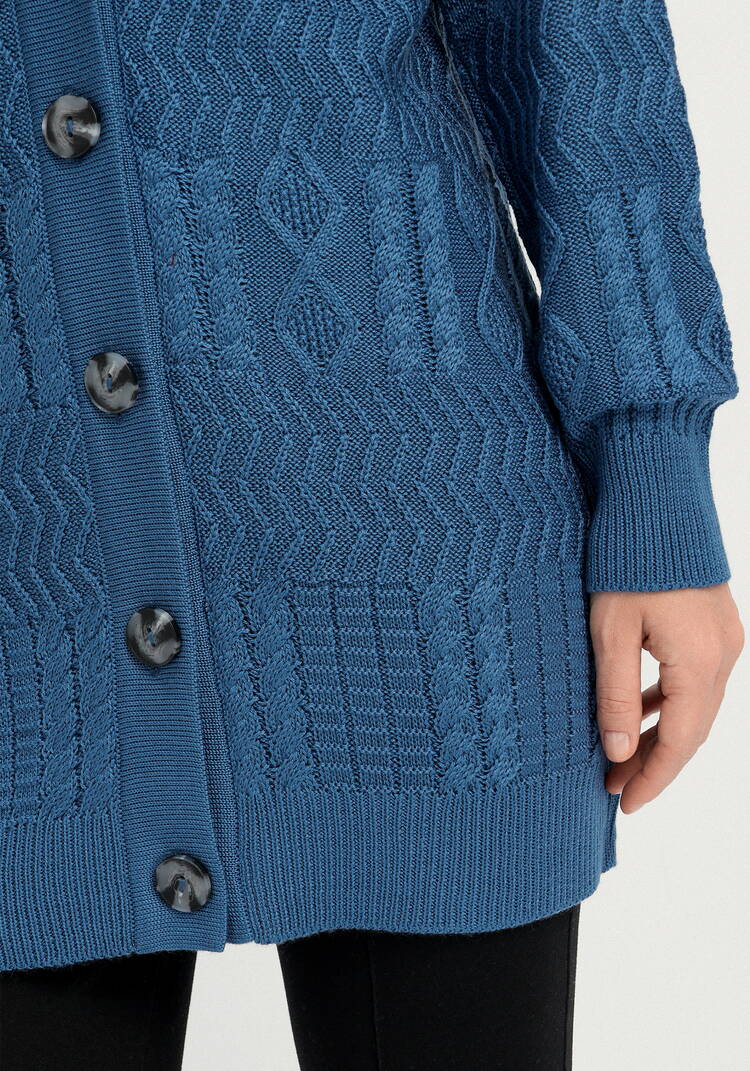 Кардиган с эклектичным узором шир.  750, рис. 8