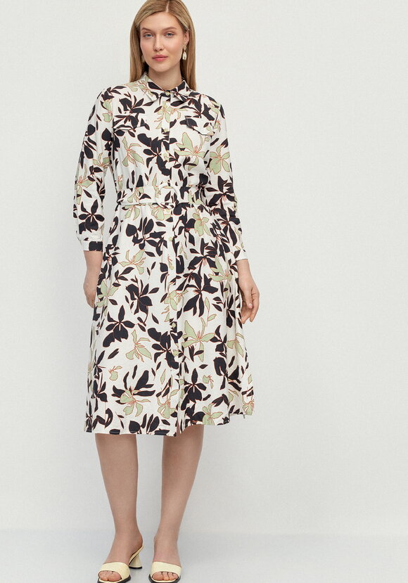 Платье-рубашка с принтом на поясе Вивьен шир.  580, рис. 12