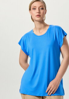 Блуза однотонная базовая без рукавов