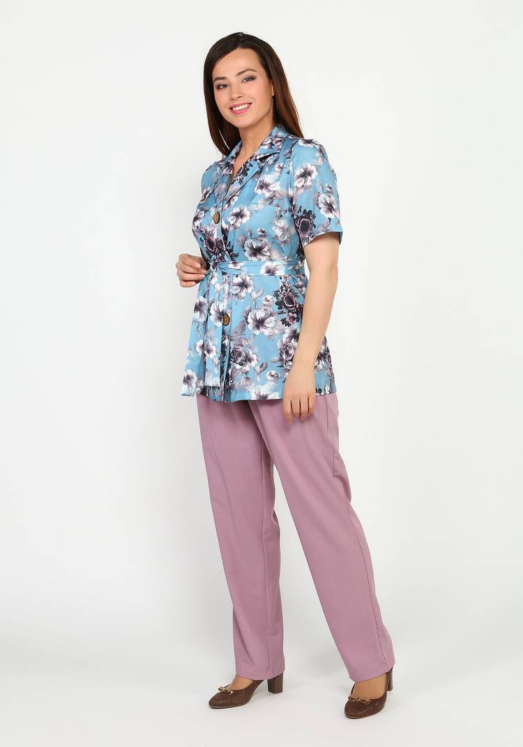 Костюм: брюки с жакетом и поясом шир.  750, рис. 19