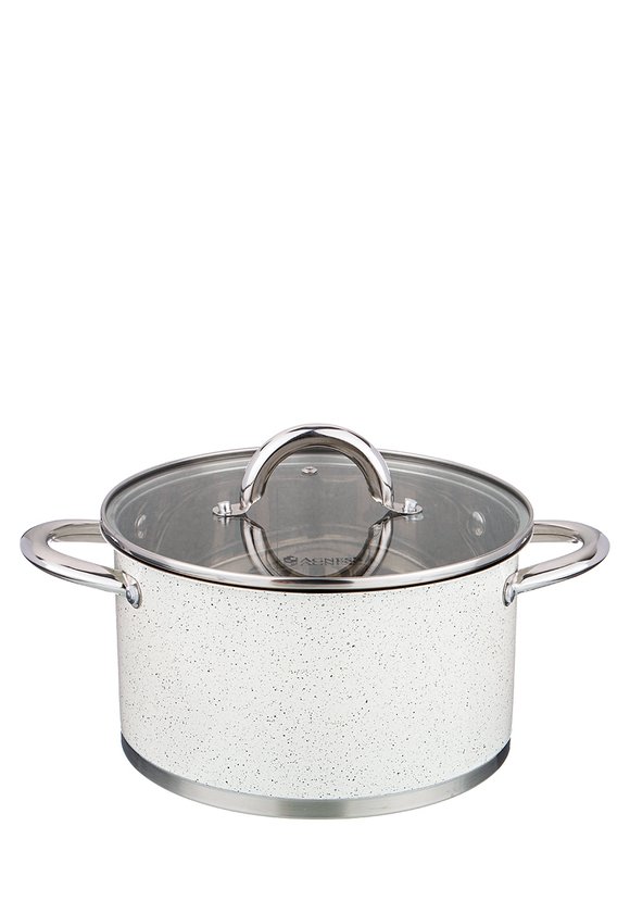Кастрюля со стеклянной крышкой серия Мрамор шир.  580, рис. 11