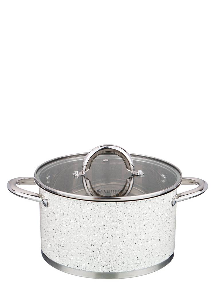 Кастрюля со стеклянной крышкой серия Мрамор шир.  750, рис. 11