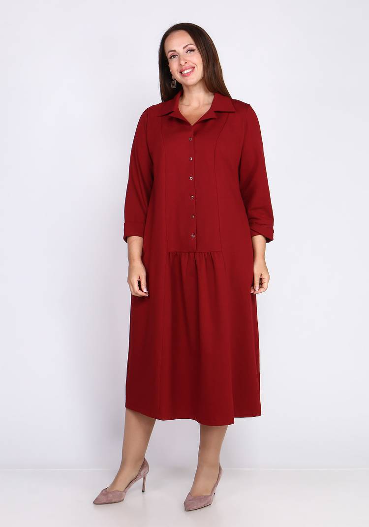 Платье-макси с английским воротником шир.  750, рис. 10