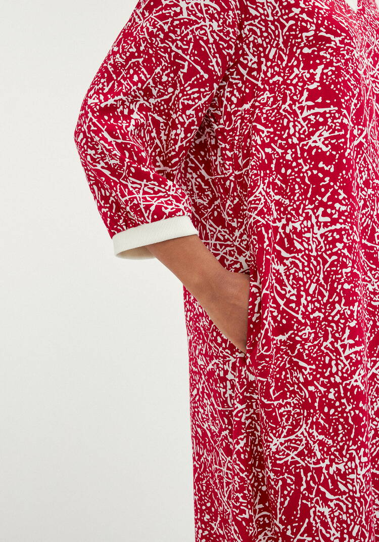 Платье А-силуэта с контрастной отделкой шир.  750, рис. 14