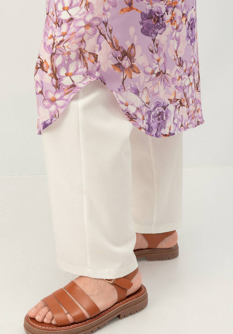 Рубашка удлинённая с цветочным принтом шир.  750, рис. 32