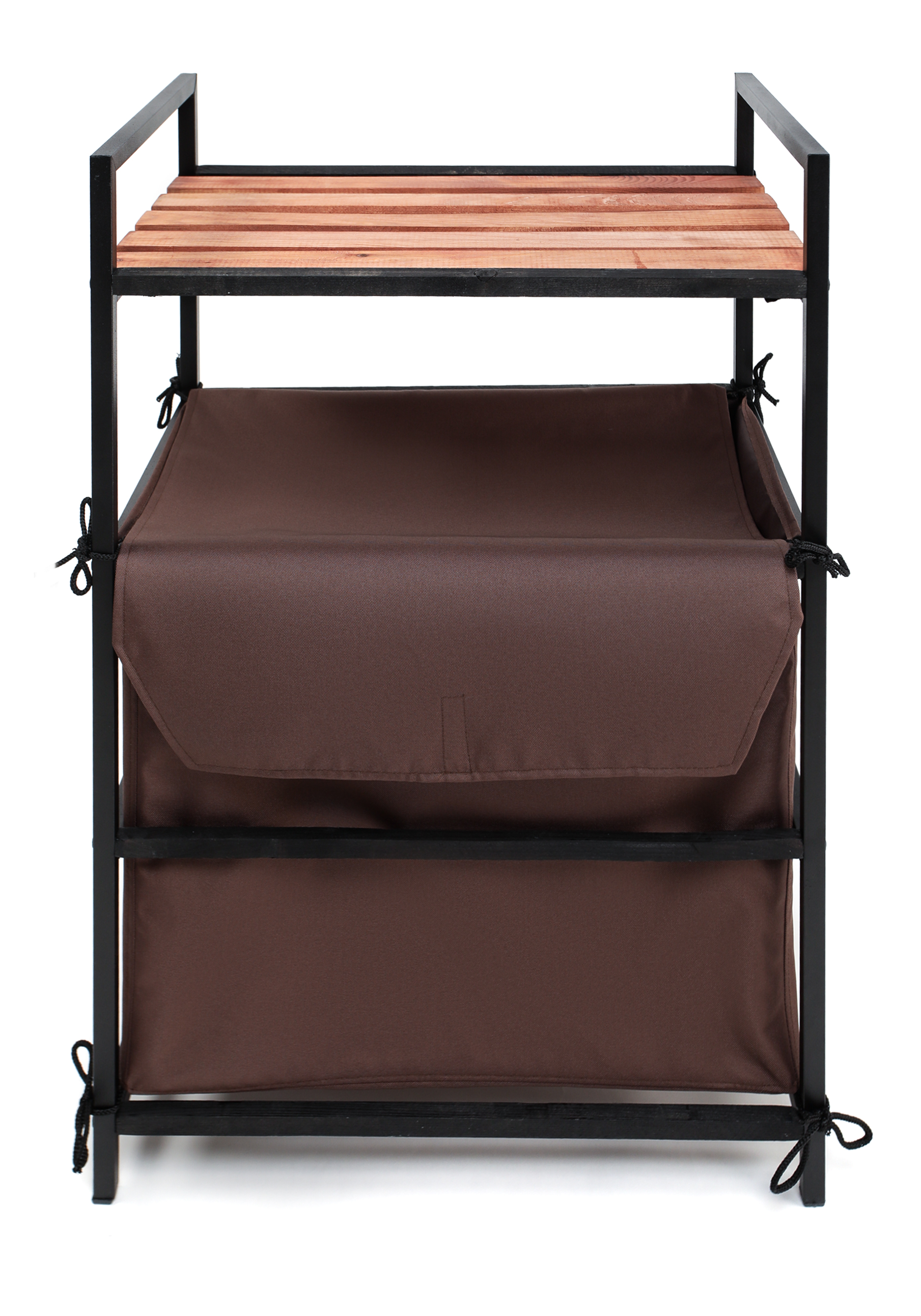 Этажерка с корзиной для белья Supra, цвет коричневый - фото 9