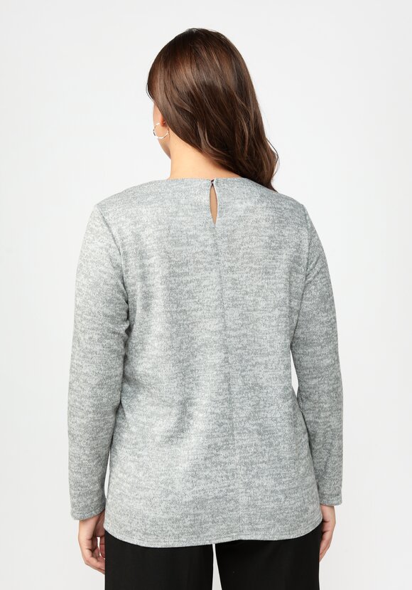 Блуза с ажурным воротником шир.  580, рис. 3