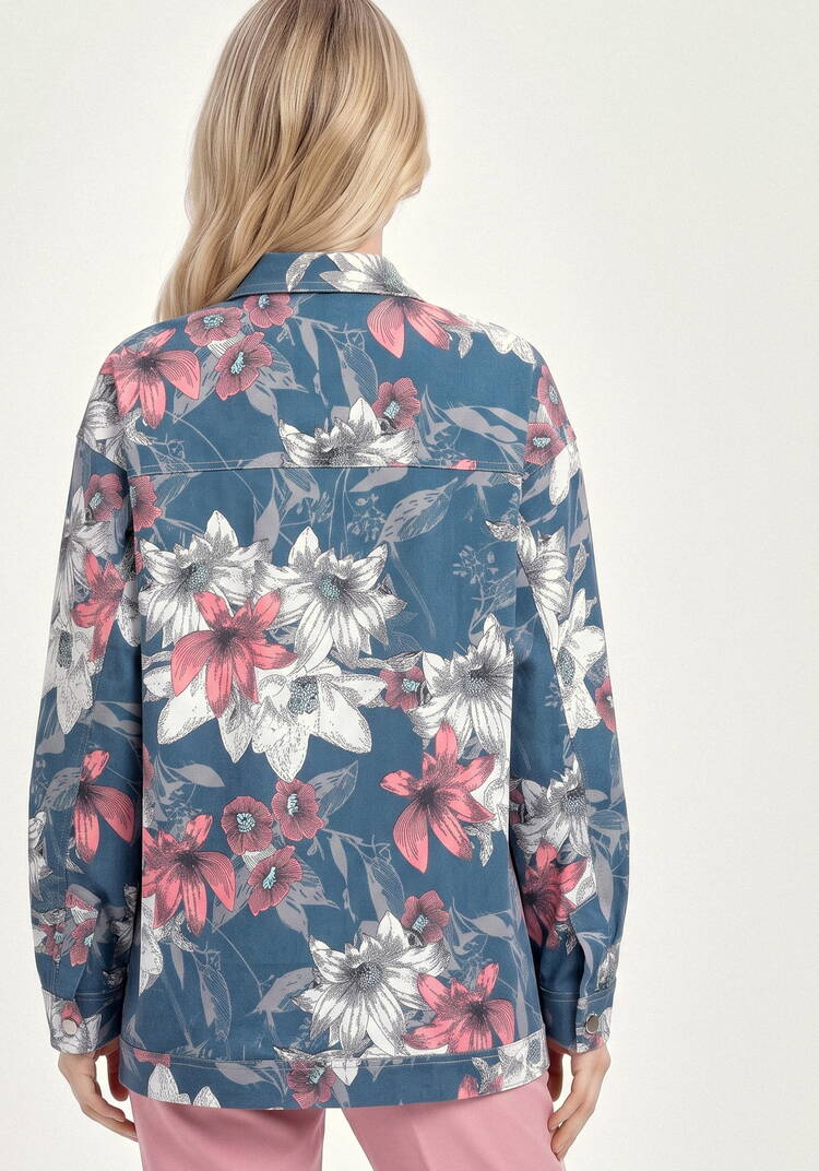 Жакет Цветочный узор шир.  750, рис. 3