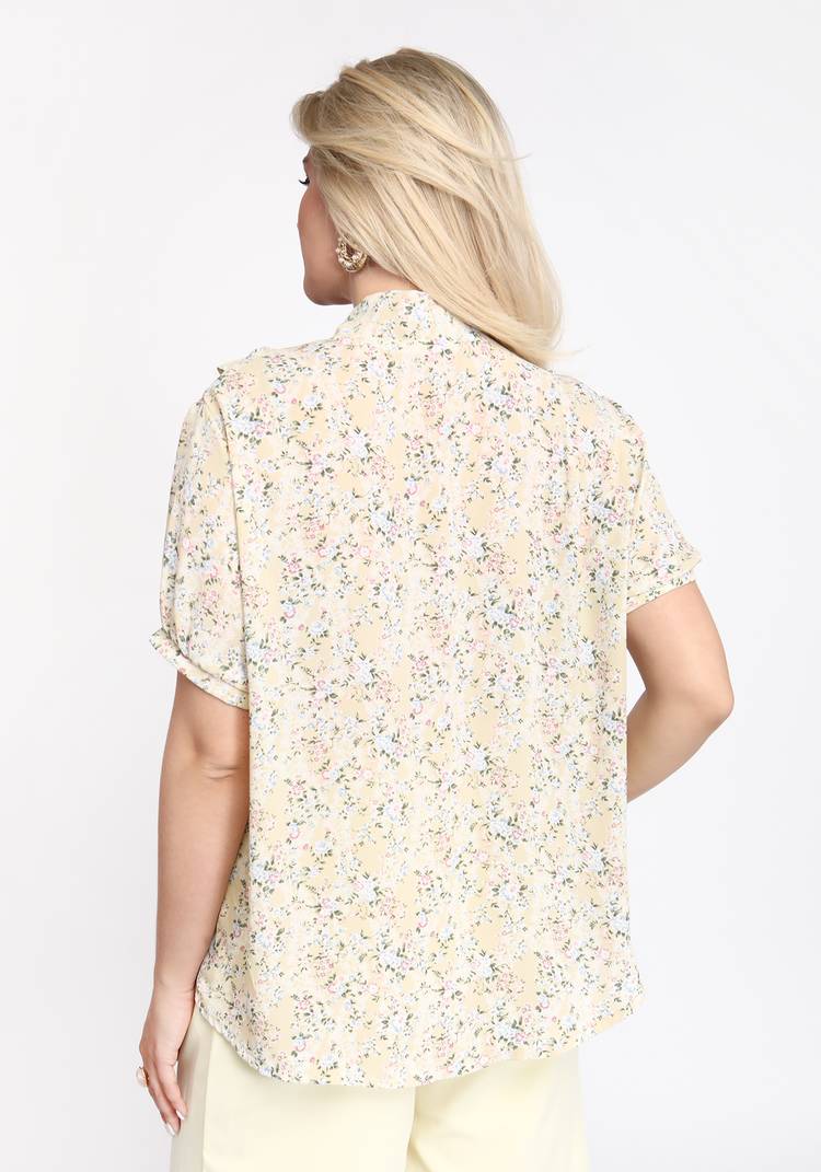 Блуза с рюшей по воротнику шир.  750, рис. 4