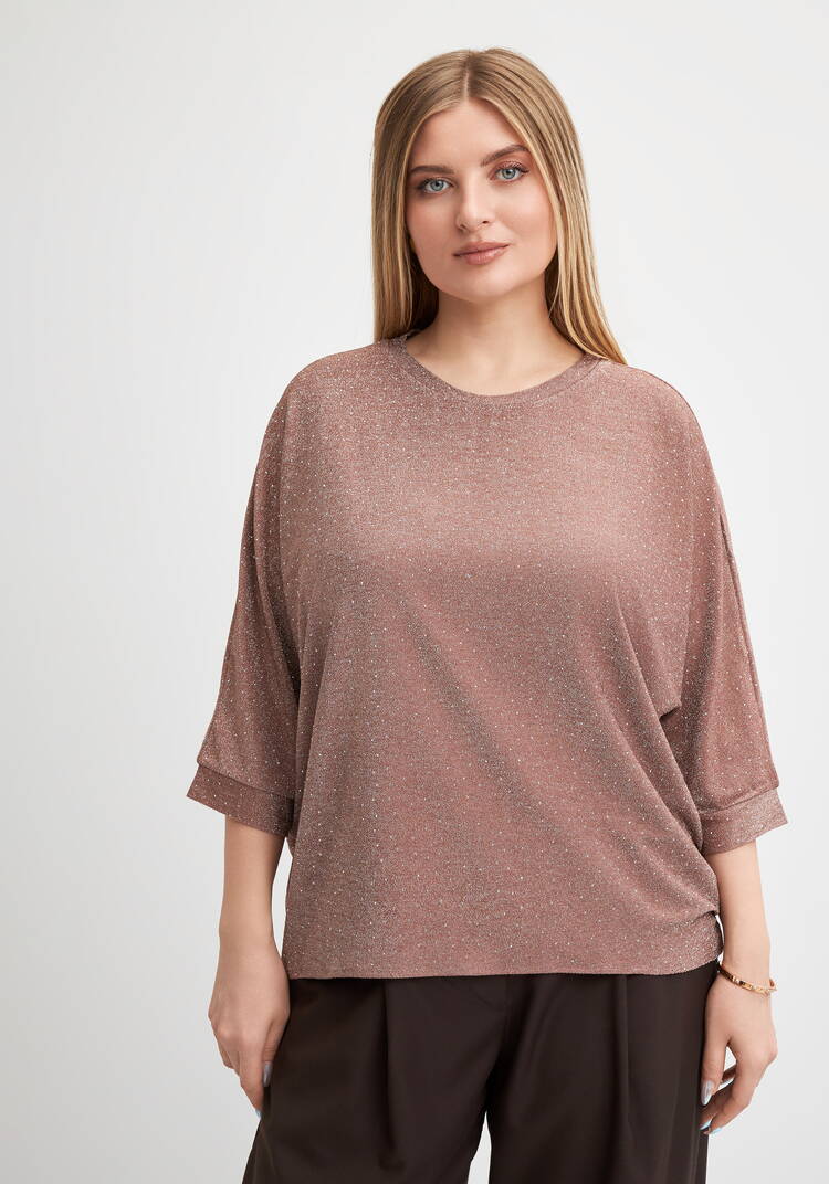 Джемпер с люрексом и стразами Серсея шир.  750, рис. 10