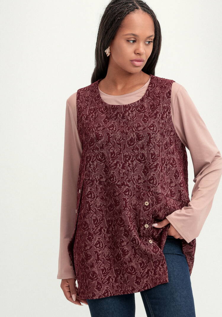 Блуза с жилетом шир.  750, рис. 10