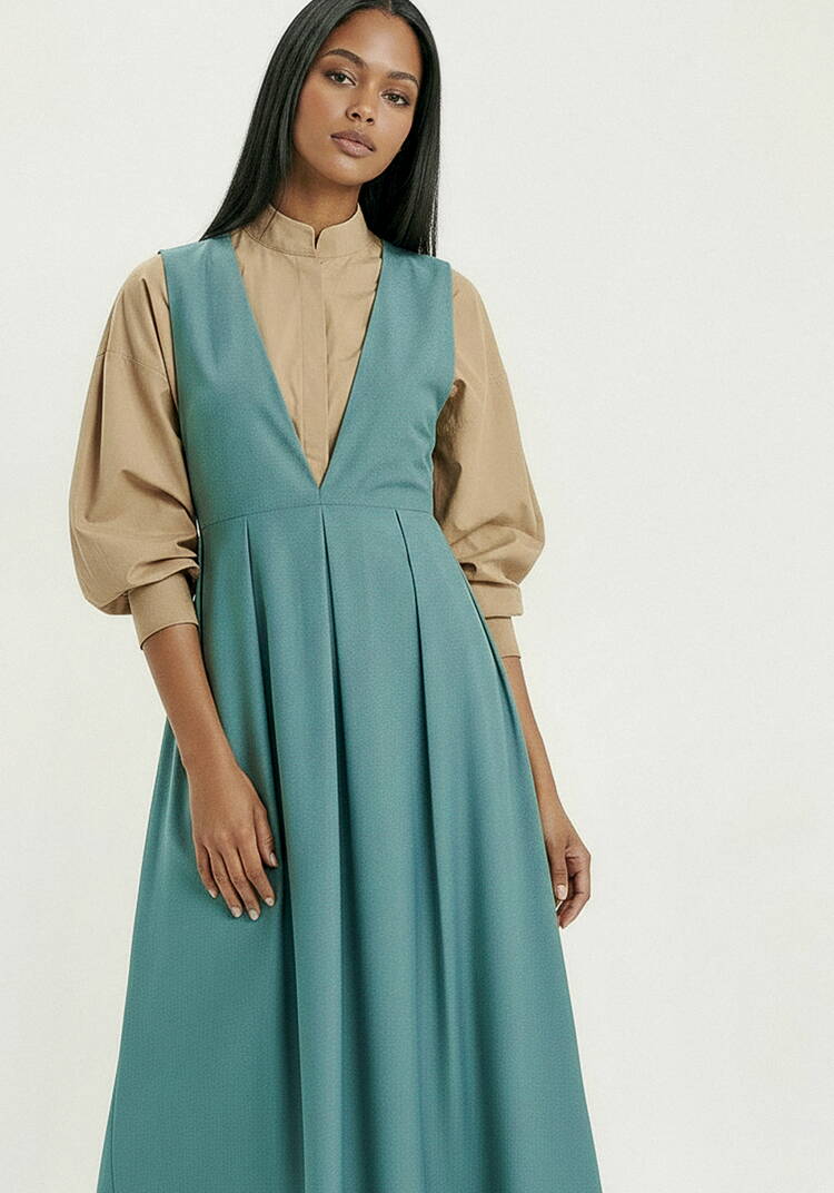 Сарафан с рюшей на спинке шир.  750, рис. 18