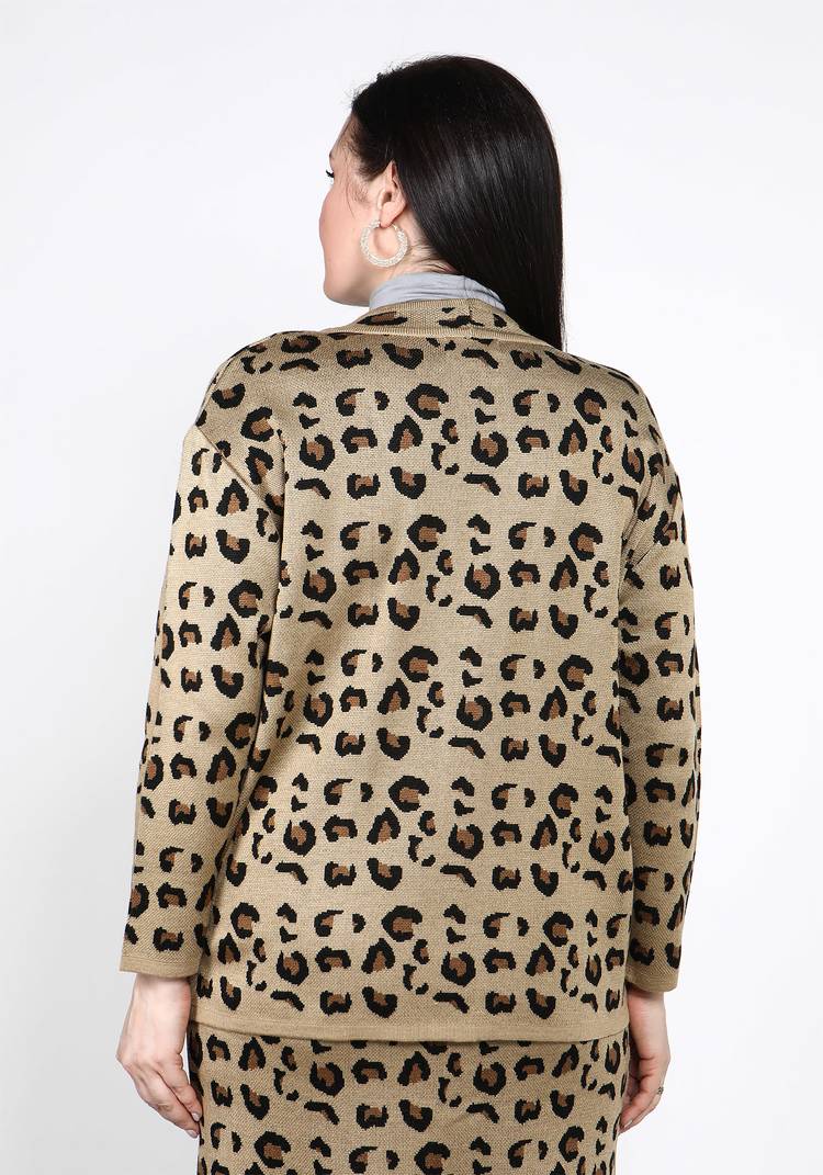 Жакет с леопардовым принтом шир.  750, рис. 3