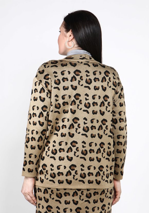 Жакет с леопардовым принтом шир.  580, рис. 3