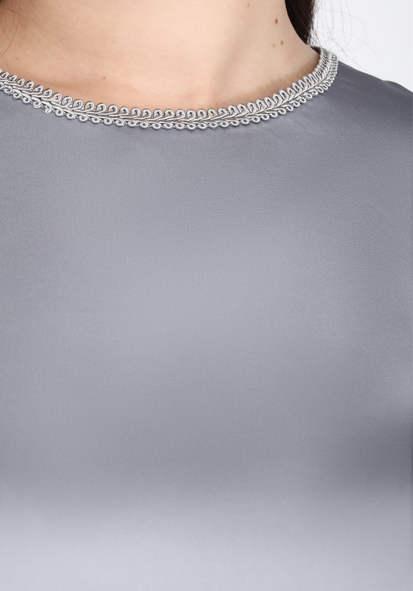 Блуза шелковая А-силуэта шир.  580, рис. 14