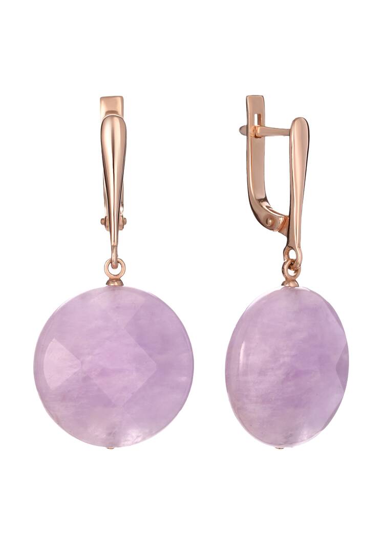 Серьги серебряные Аметистовое чудо шир.  750, рис. 1