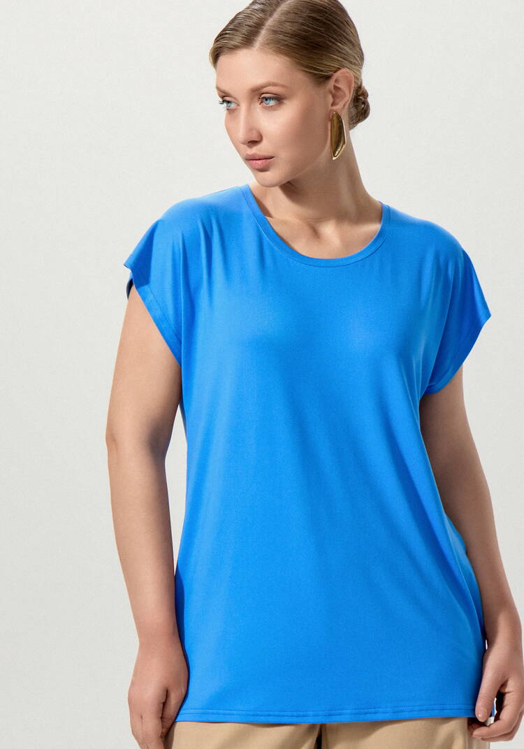 Блуза однотонная базовая без рукавов шир.  750, рис. 8