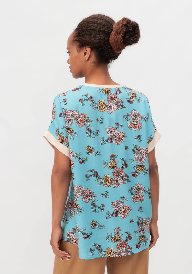 Блуза с цветочным принтом Аманда шир.  750, рис. 8