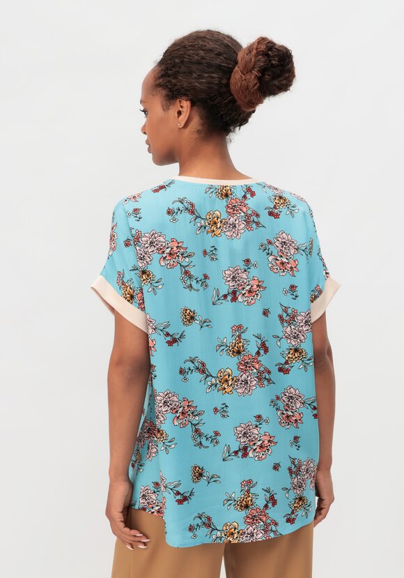 Блуза с цветочным принтом Аманда шир.  580, рис. 8