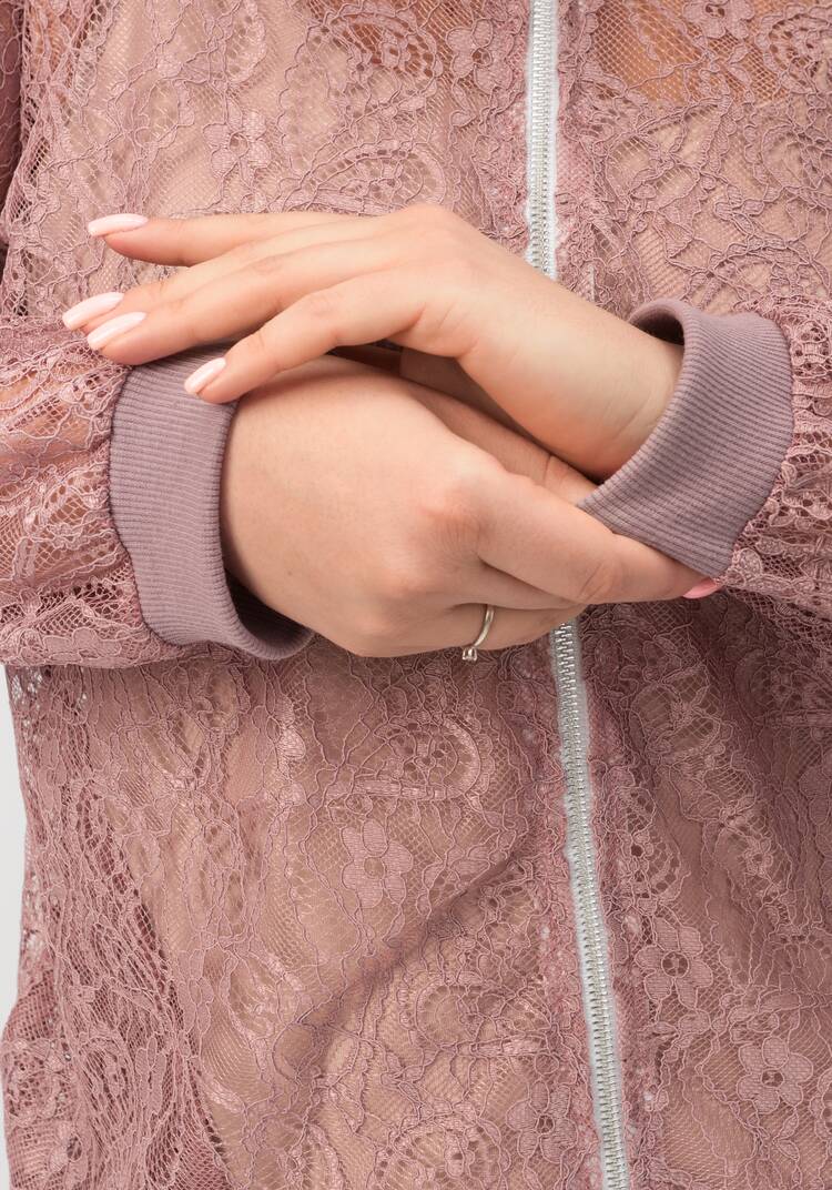 Бомбер кружевной шир.  750, рис. 6