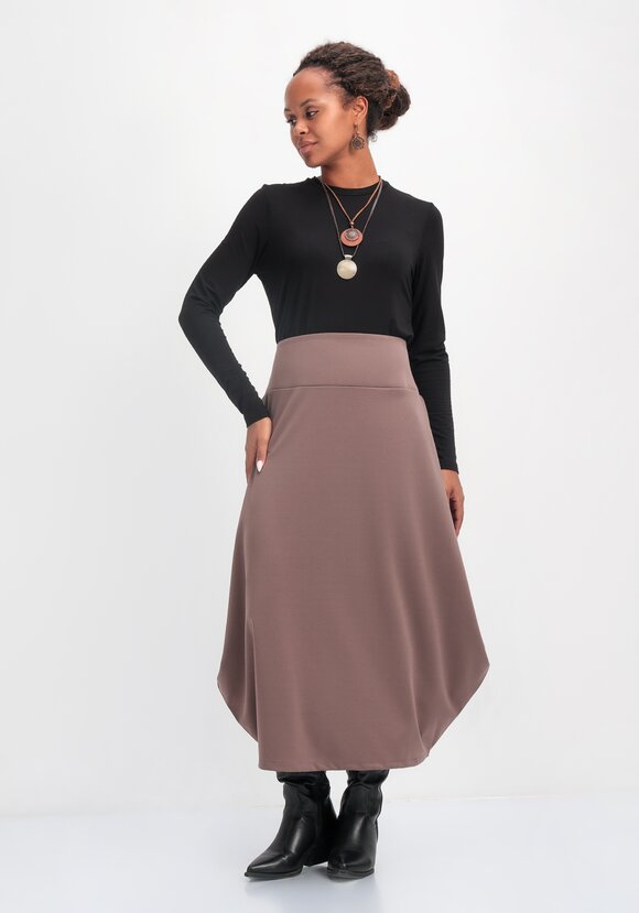 Юбка свободного кроя в стиле бохо шир.  580, рис. 16