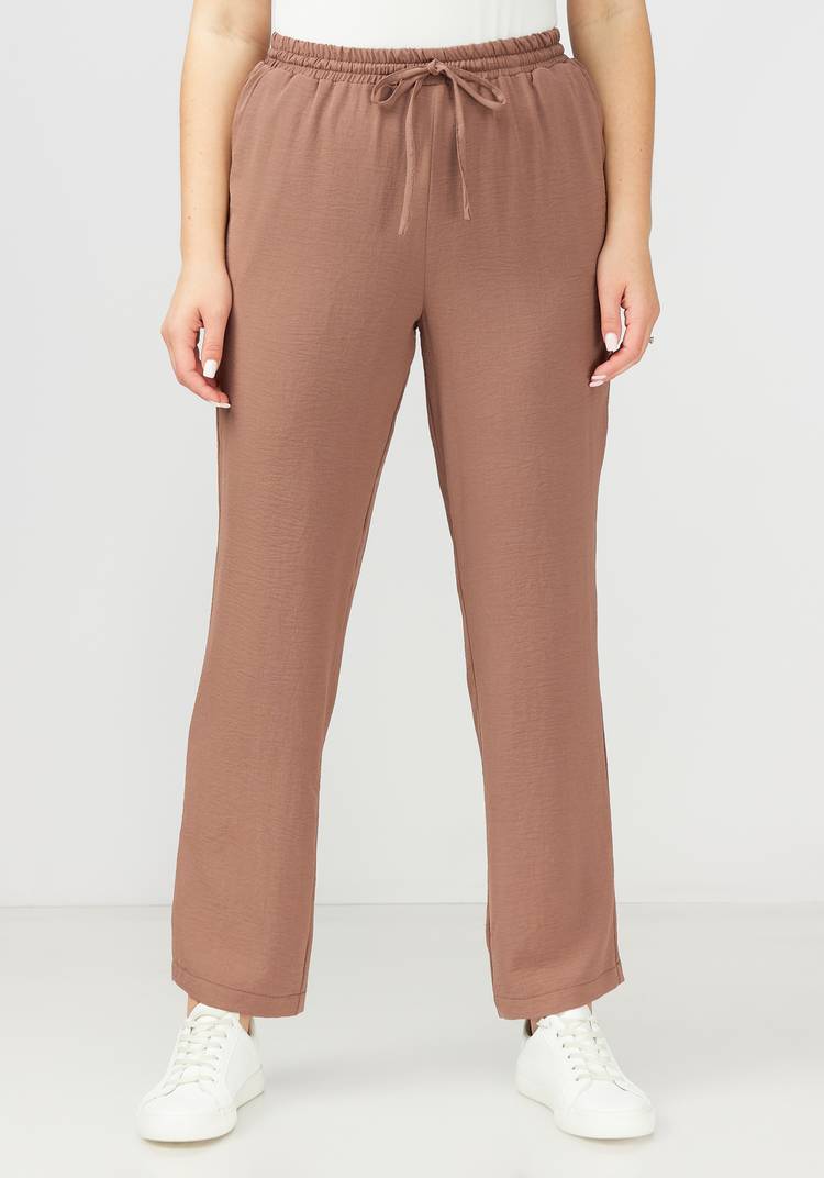 Брюки прямые от бедра с поясом на резинке шир.  750, рис. 4