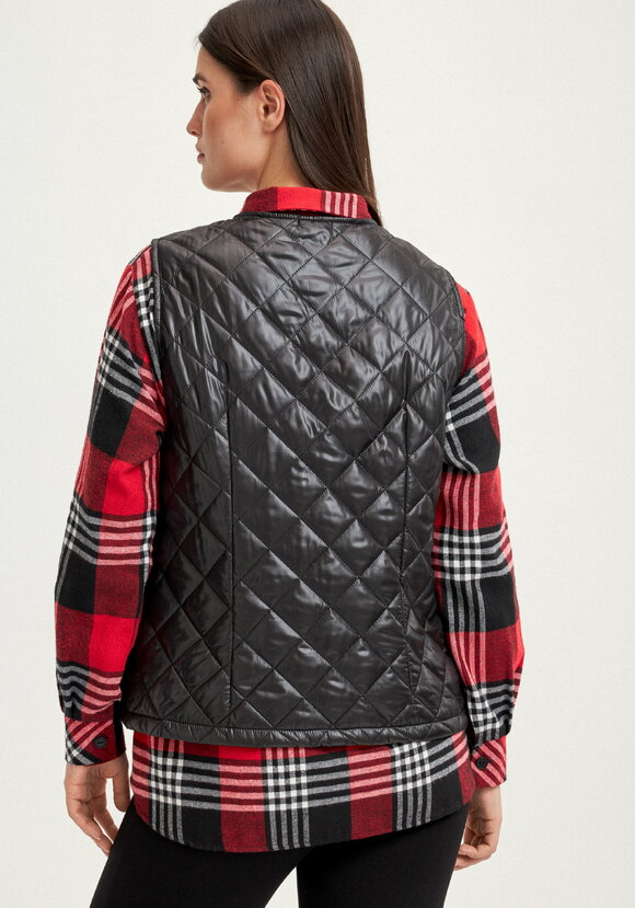 Жилет стёганый с застёжкой на кнопки шир.  580, рис. 3