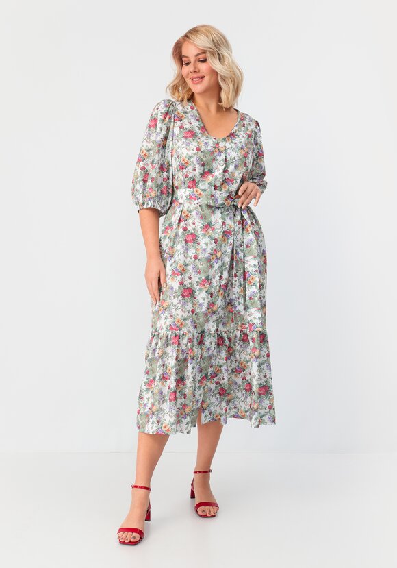 Платье с объемным рукавом свободного кроя шир.  580, рис. 8