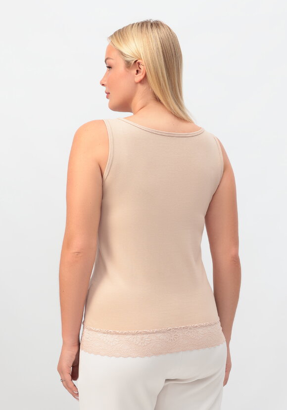 Майка с кружевом по низу Леди Лайма шир.  580, рис. 22