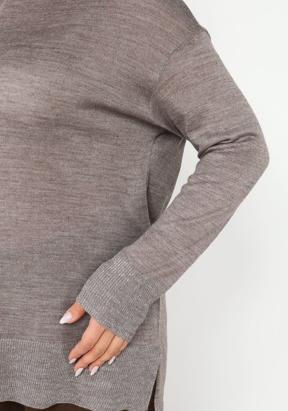 Туника однотонная с люрексом шир.  580, рис. 8