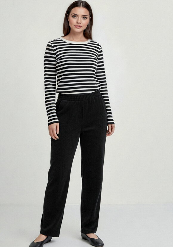 Брюки из микровельвета с начёсом шир.  580, рис. 25