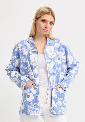 Пыльник с капюшоном на молнии