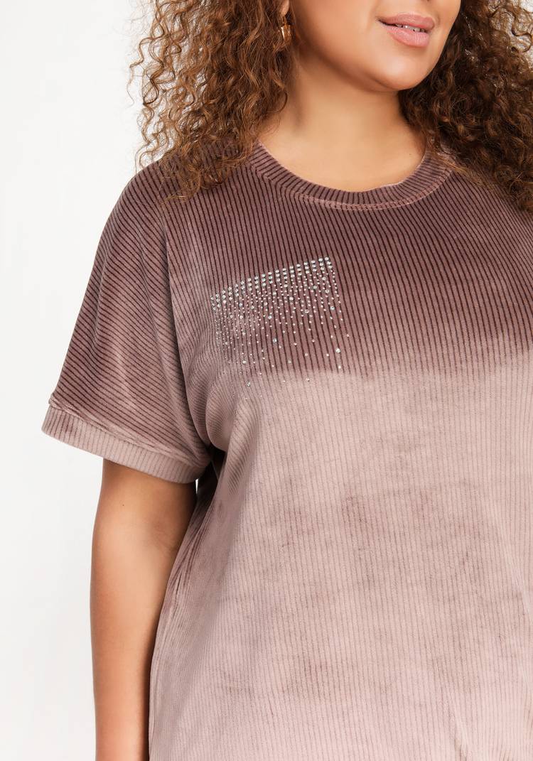 Свитшот с коротким рукавом и стразами шир.  750, рис. 4