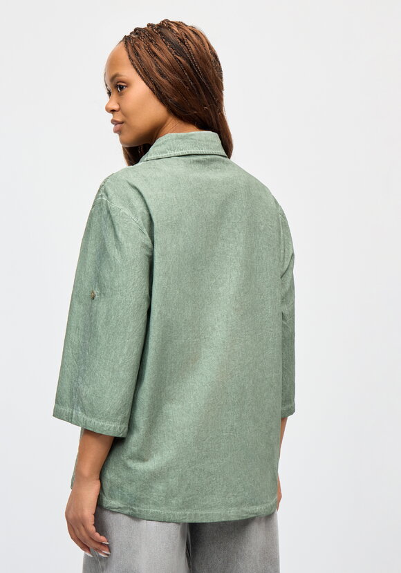 Рубашка с рукавом 3/4 и цветочным узором шир.  580, рис. 3