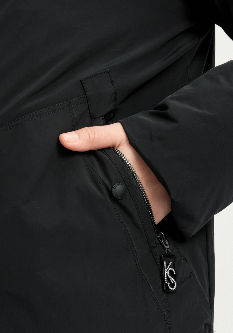 Куртка с меховым капюшоном на молнии шир.  750, рис. 6