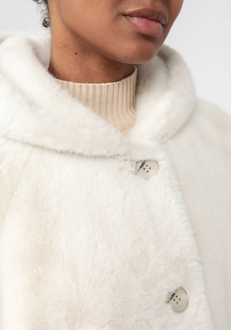 Полупальто из экомеха Моника шир.  750, рис. 19