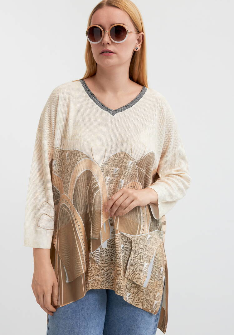 Блуза Краски лета шир.  750, рис. 1