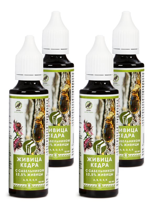 Масло кедровое с сабельником, 4 шт. шир.  580, рис. 1