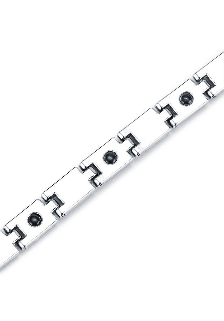 Браслет  магнитный Мария серебряный шир.  750, рис. 3