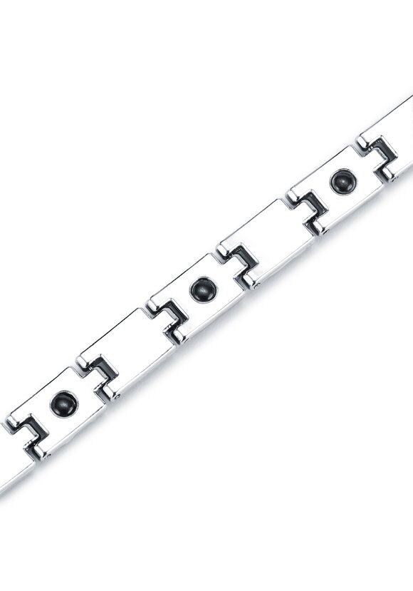 Браслет  магнитный Мария серебряный шир.  580, рис. 3